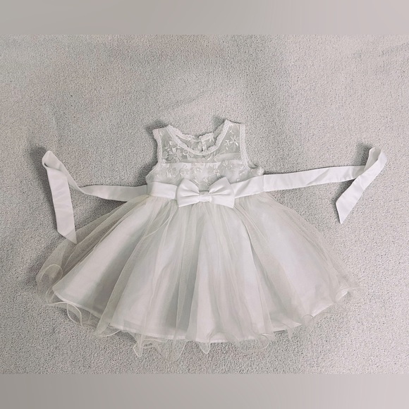 Baby Girls Sleeveless Dress Day/Evening Party Formal Gown - Picture 8 of 8